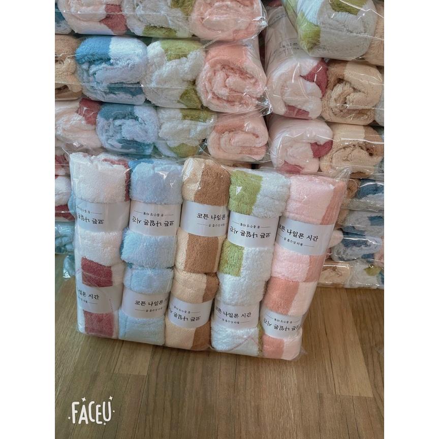 Khăn mặt lông cừu Hàn Quốc kích thước 35x75cm