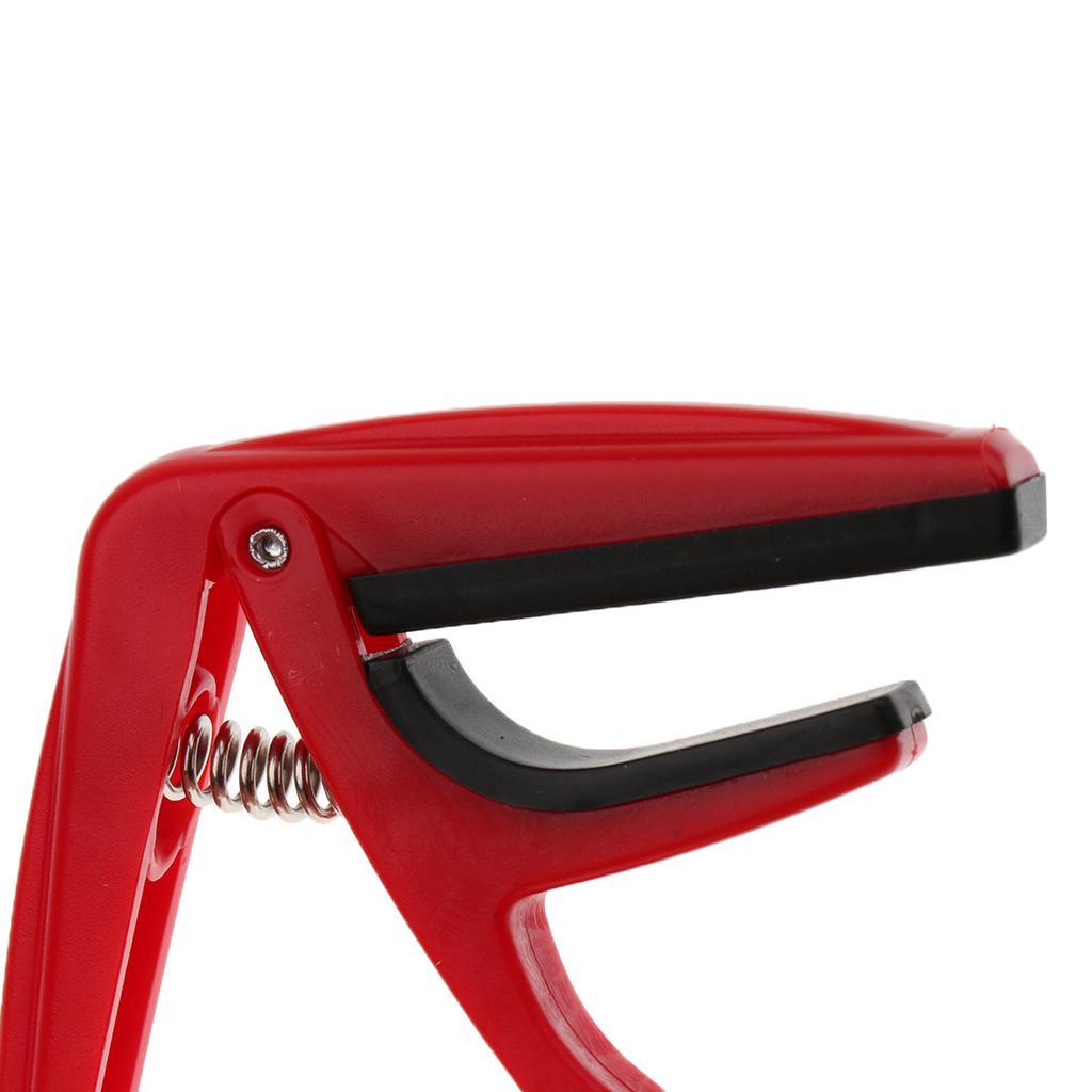 Ukulele Capo   Quick Change Key Clamp Musical Instrument Parts Red