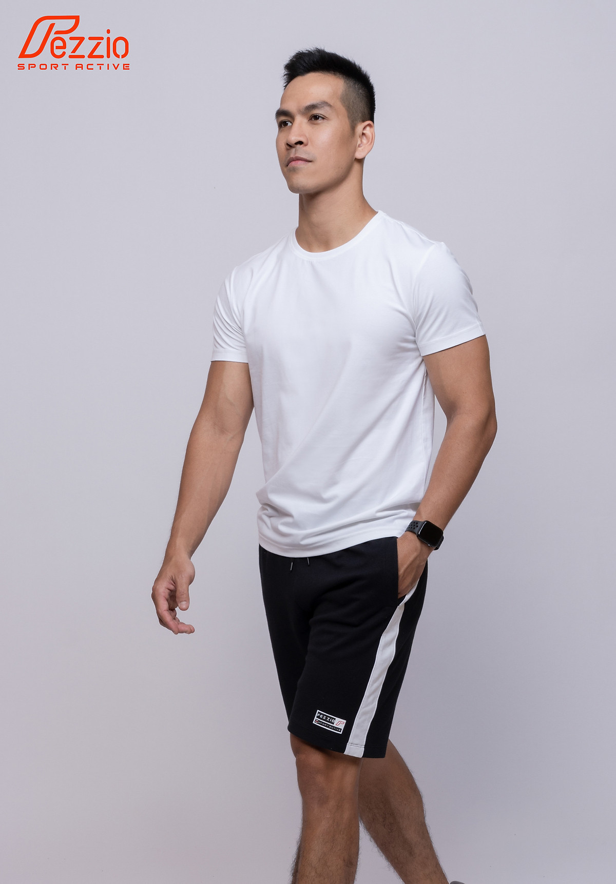 Áo thun t - shirt nam kiểu dáng ngắn tay ôm body trẻ trung chất cotton mềm mát thương hiệu Fezzio