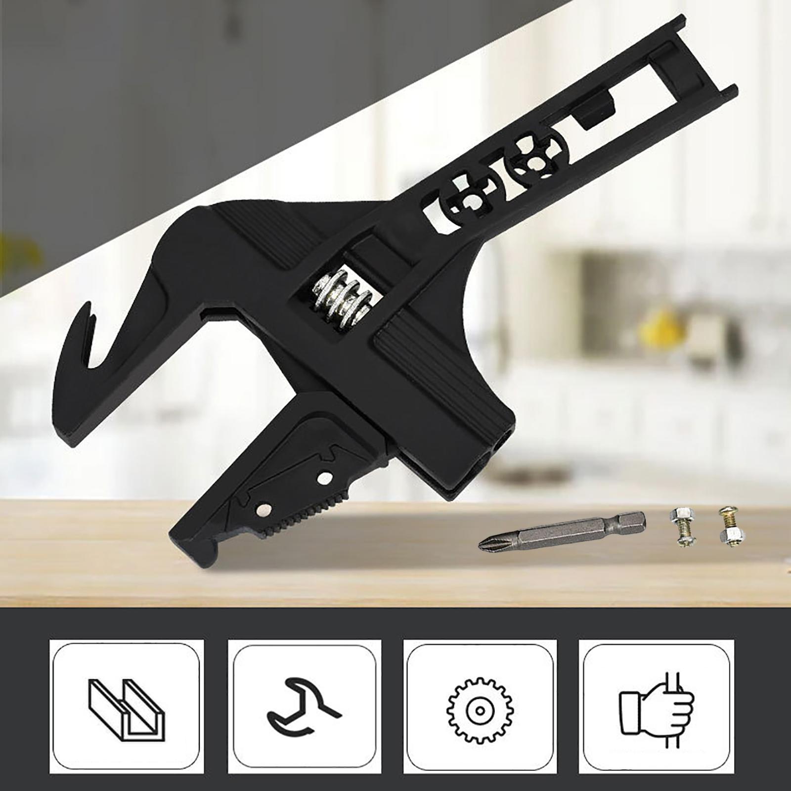 Multi-Function Adjustable Wrench Repair Tool for Bathroom Tube Water Pipe