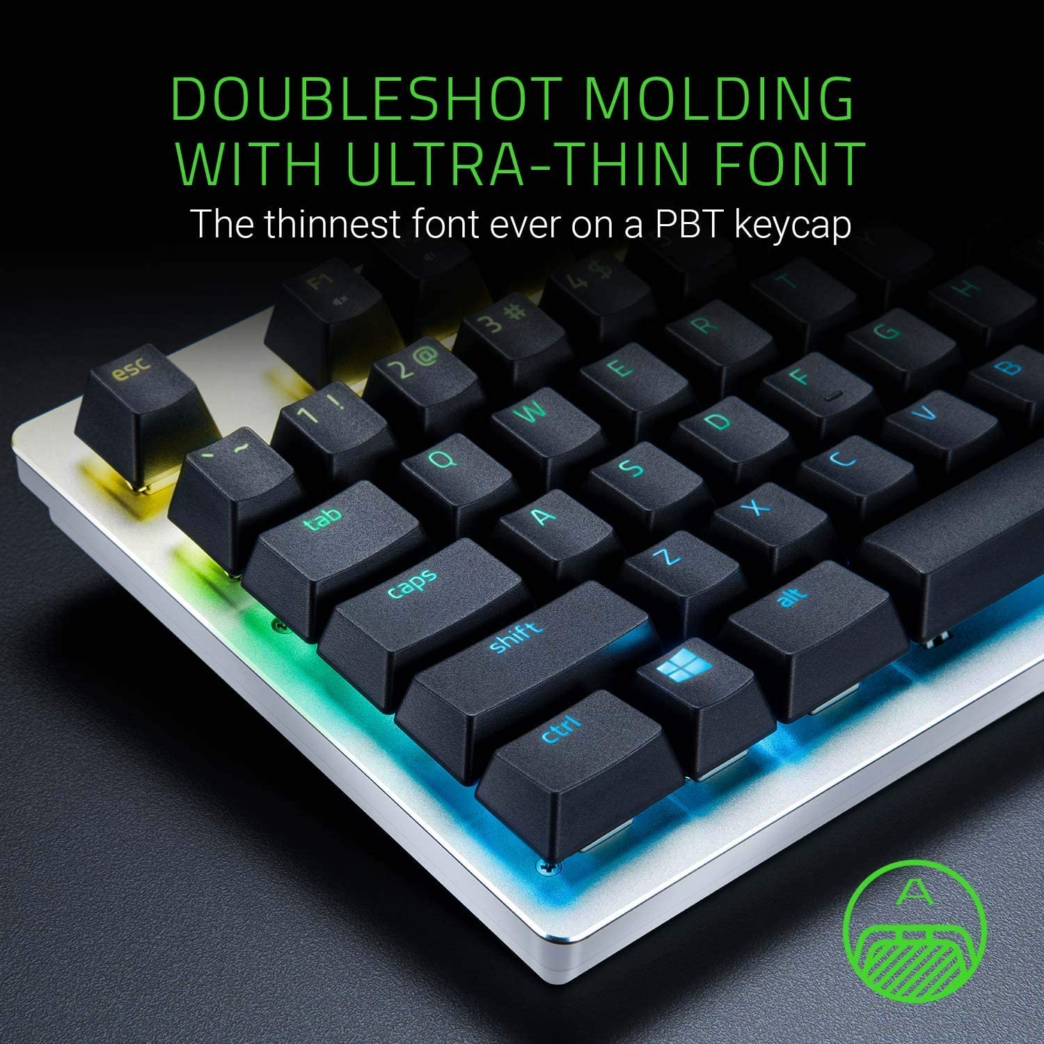 Bộ Keycap Razer PBT Upgrade Set_Mới, hàng chính hãng