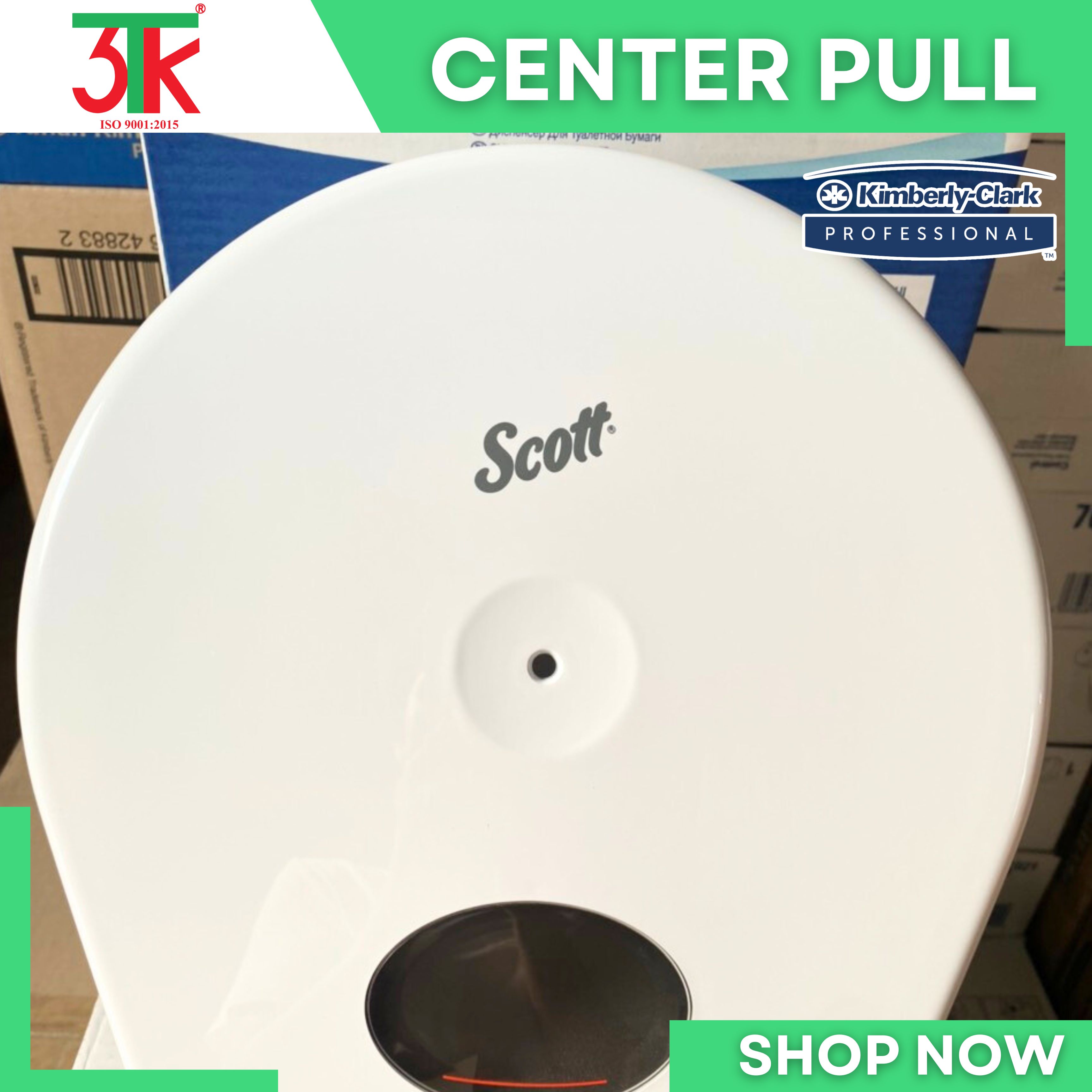 Giấy vệ sinh 2 lớp SCOTT Control Center-Pull Mã 93723 + Hộp đựng giấy vệ sinh Mã Mã 7046