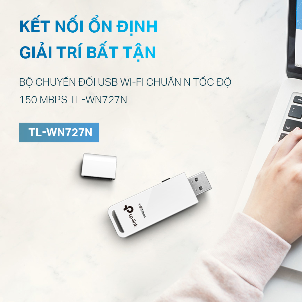Bộ Chuyển Đổi USB Wifi TP-Link TL-WN727N Chuẩn N 150Mbps - Hàng Chính Hãng