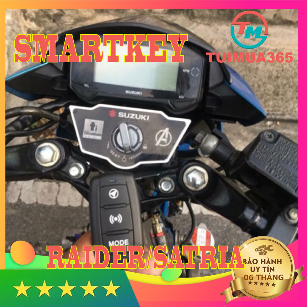 Trọn Bộ Khoá Smartkey Xe Dành Cho Raider / Satria 150cc có mở yên điện