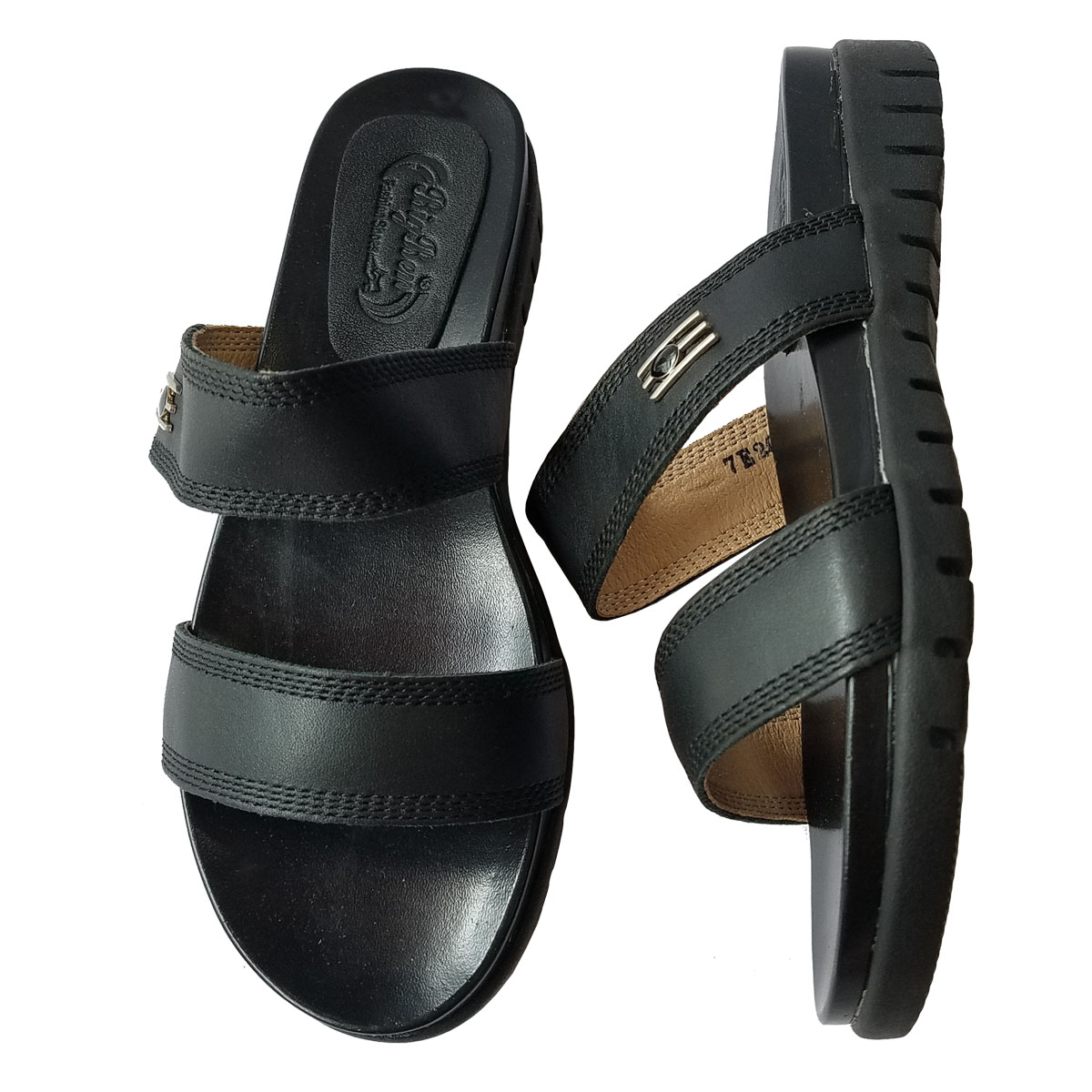 Dép Nữ Quai Ngang Da Bò Thật HKT292