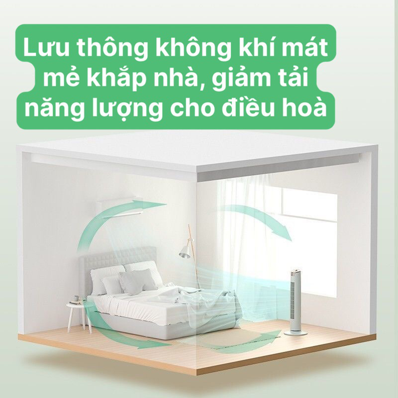 Quạt tháp điều hoà Bear DFS-A40J1 núm cơ, xoay chiều với 3 chế độ gió bảo hành 12 tháng -Hàng chính hãng