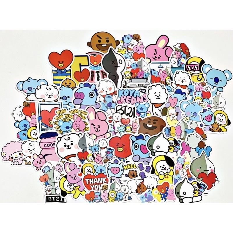 Sticker BT21 chống thấm cao cấp chất lượng