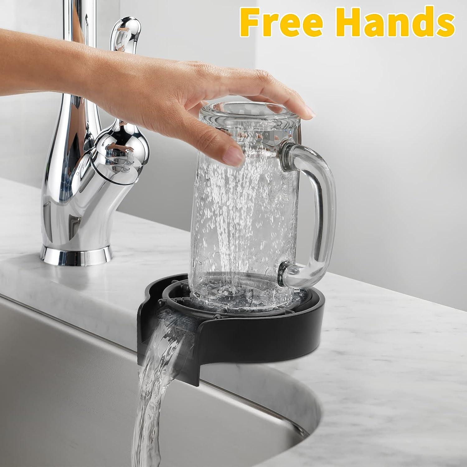 Máy rửa kính bồn rửa nhà bếp, Máy rửa chai vòi Home Bar, Máy rửa cốc tự động với phản lực đa góc cho phụ kiện bồn rửa nhà bếp