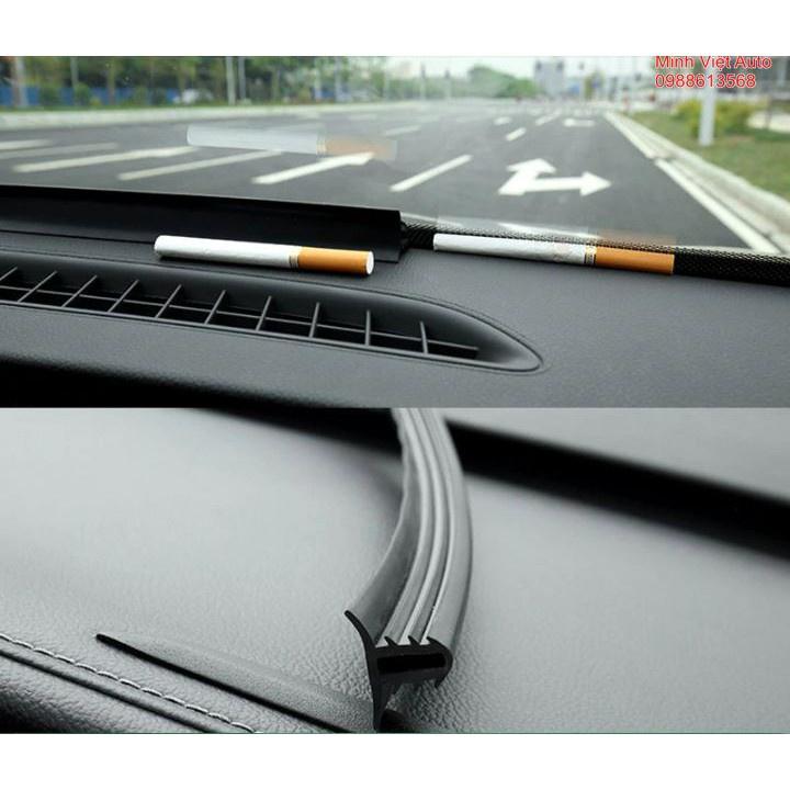 Bộ 1,6m Gioăng cao su chữ T nẹp chân kính lái ô tô, phù hợp mọi loại xe { Tặng que gài tiện lợi }