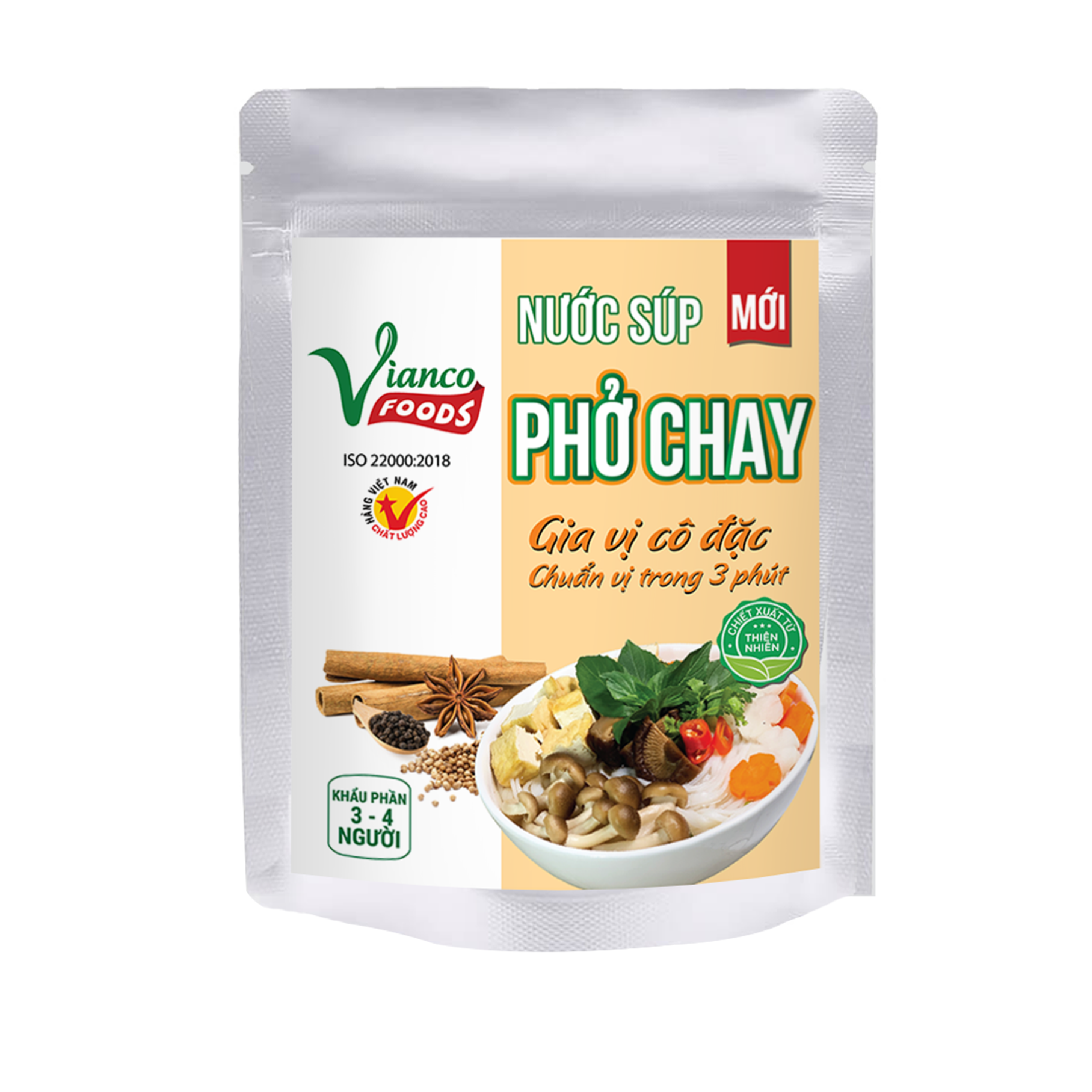 Combo 03 Túi Nước Súp Phở Chay Việt Ấn