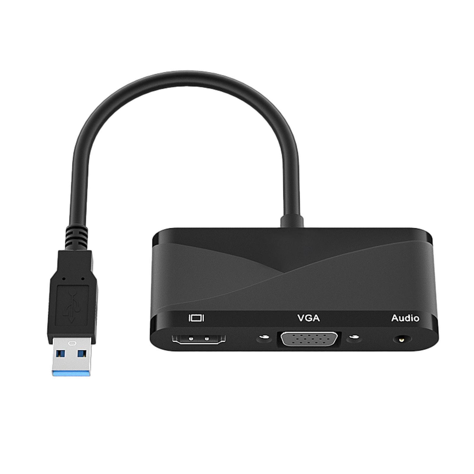 USB 3.0 to  VGA Adapter with Audio Output 1080P for Laptop PC