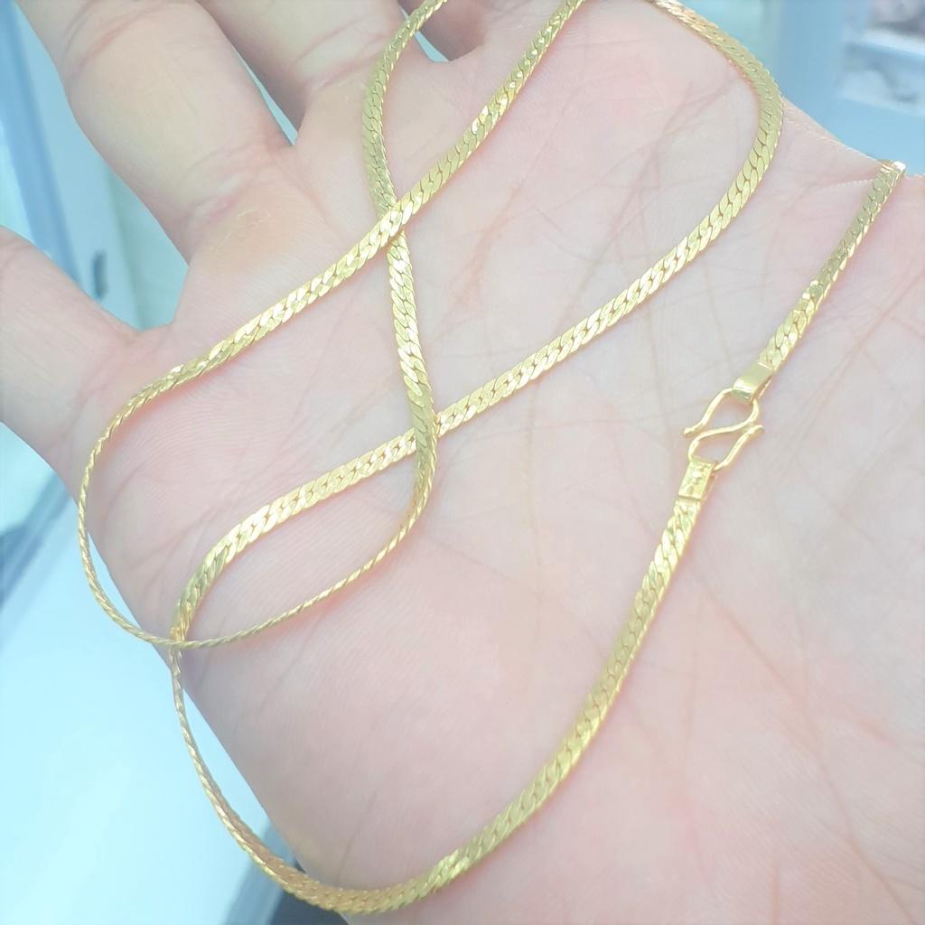 Dây Chuyền Nữ Dập Khít Rắn Kiểu Đơn Giản-Dùng lâu dài tắm rửa thoải mái không phai
