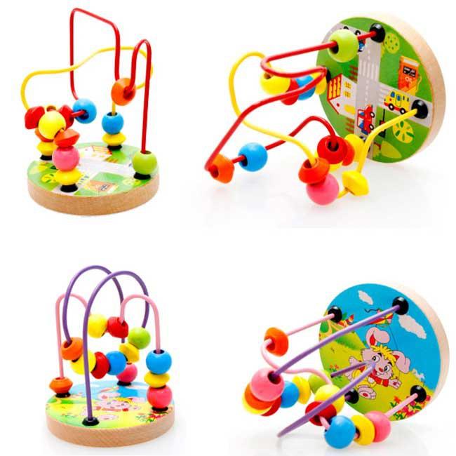 QT3 Luồn hạt nhỏ, bộ đồ chơi luồn hạt bằng gỗ