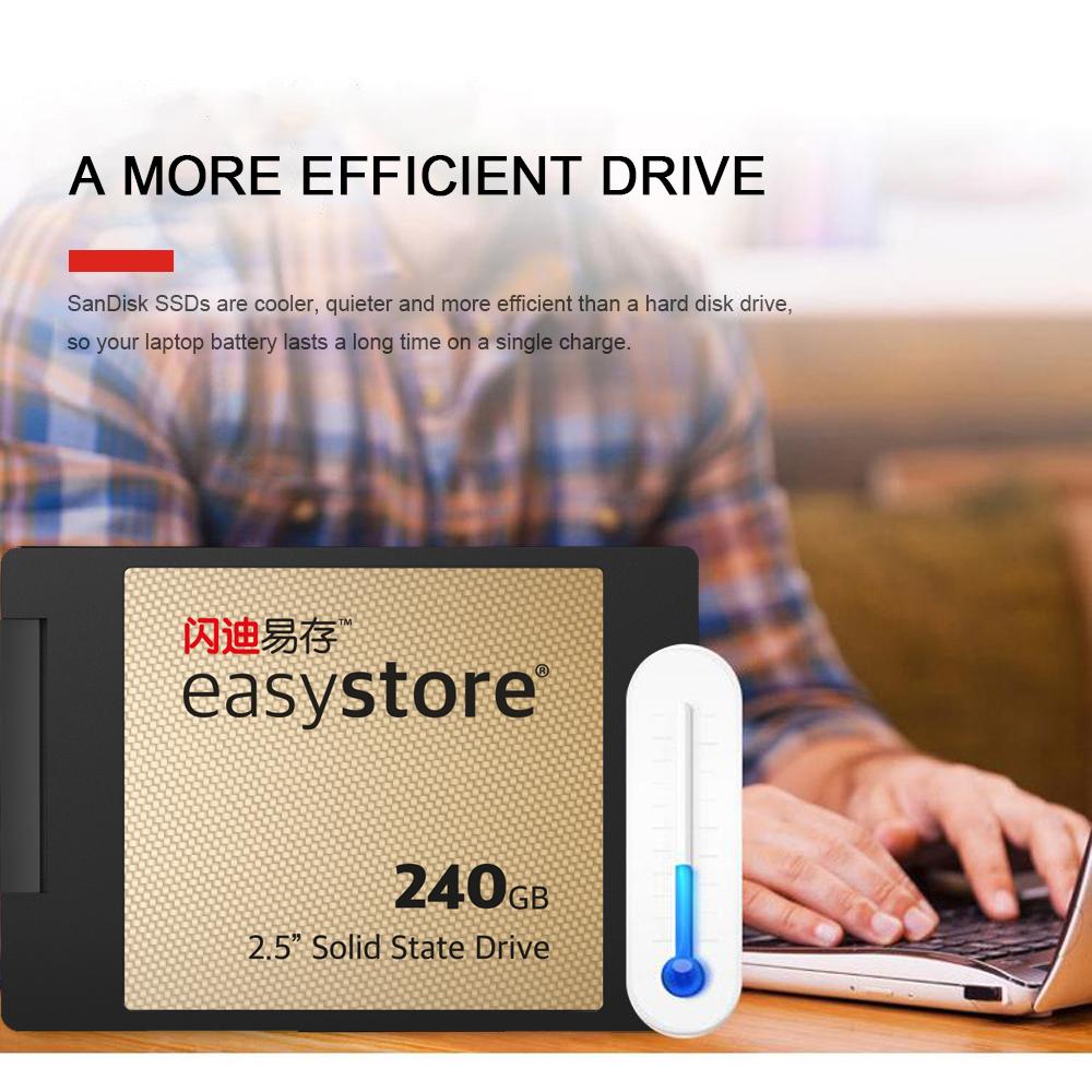 Ổ cứng SATA Revision 3.0 2,5 inch 120GB cho Máy tính để bàn Sandisk easystore SSD
