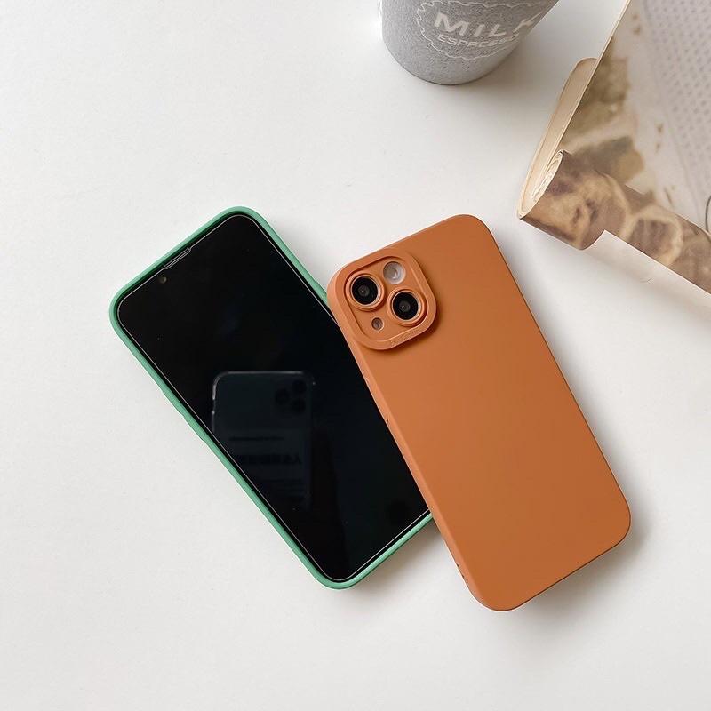 Ốp lưng dành cho iPhone 13 Pro Max, 13/13 Pro dẻo trơn có màn bảo vệ camera