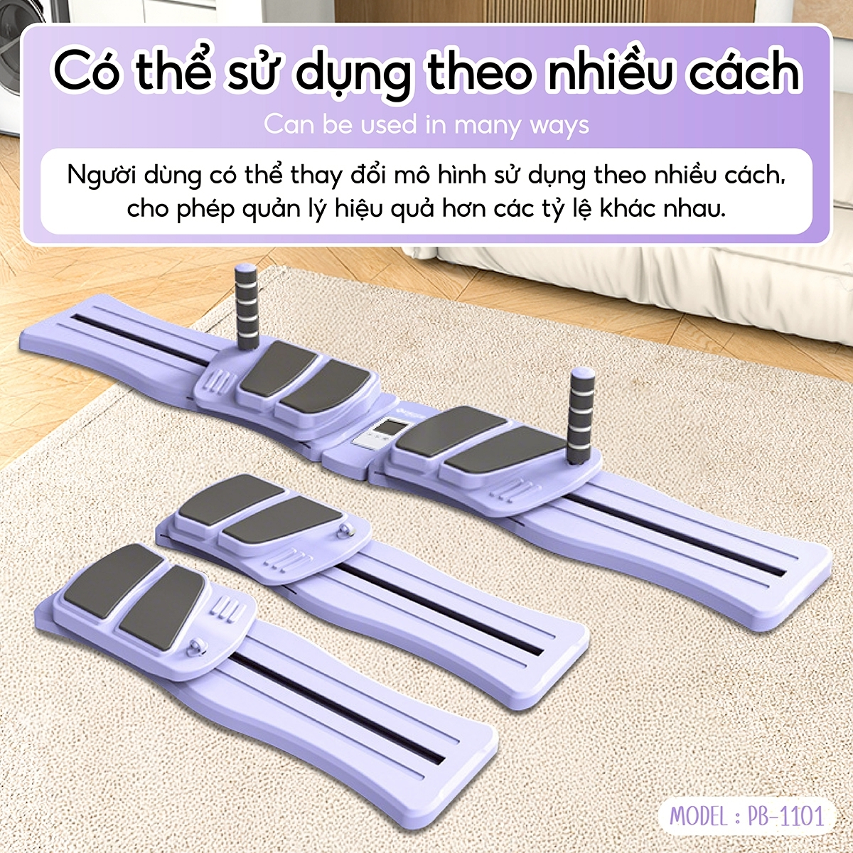 PB-1101 Pilates yoga đa chức năng mới, tập thể dục tại nhà, cơ bụng, dây lưng, dụng cụ cánh tay, máy làm đẹp chân