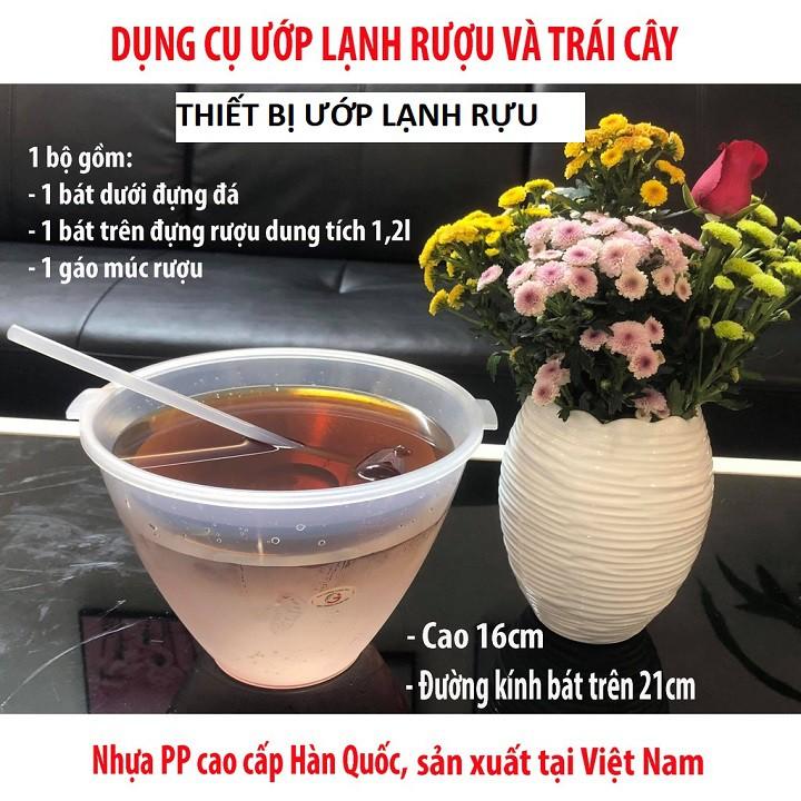 BỘ BÁT ƯƠP LẠNH TẶNG KÈM GÁO MÚC