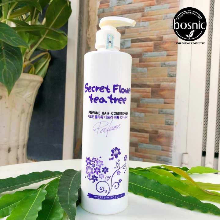 [Combo Dầu Gội Dầu Xả] Phục Hồi Hương Hoa BOSNIC 500ML-Secret Flower Tea Tree Perfume