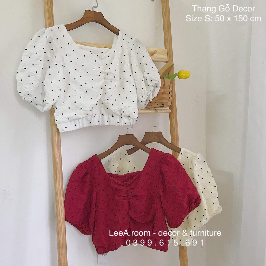 Thang Gỗ Decor - Phụ Kiện Chụp Hình Quần Áo Kiểu Hàn Quốc - Size S