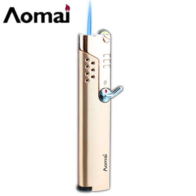 Vỏ Hột Quẹt Bật Lửa khò gas đá 1 tia cực mạnh Aomai AM-369 có chốt khóa rảnh tay