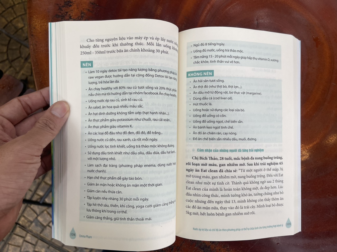NƯỚC ÉP TRỊ LIỆU và CHẾ ĐỘ ĂN theo phương pháp CƠ THỂ TỰ CHỮA LÀNH – Emma Phạm - Thaihabooks