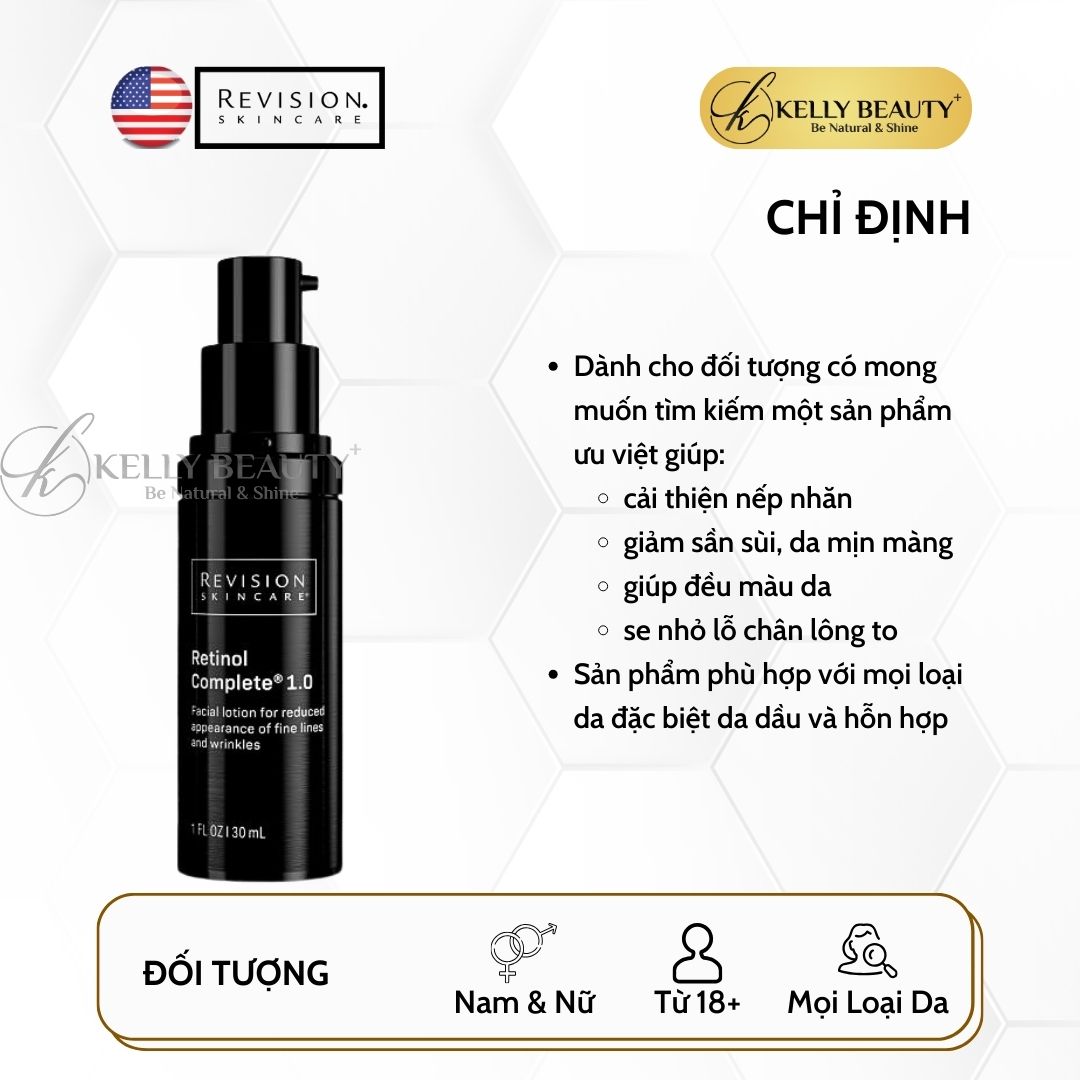 Serum Trẻ Hóa và Cải Thiện Nếp Nhăn Revision Retinol Complete | Kelly Beauty