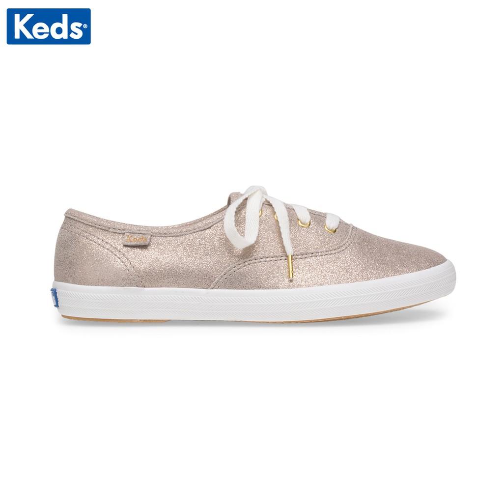 Giày Keds Nữ - Champion Glitter Suede Champagne - KD059114