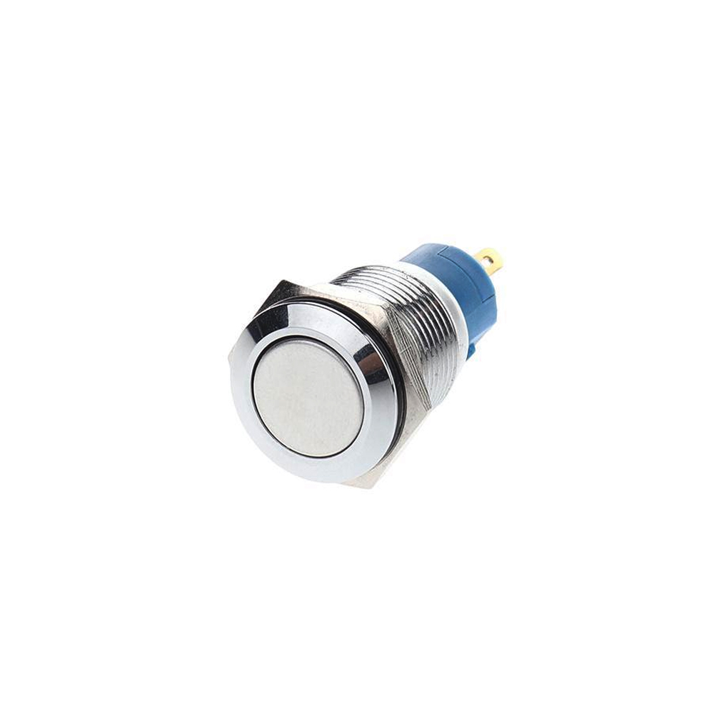 Nút công tắc nhấn giữ Tự khóa có LED 12mm (3V-6V, 12-24V, 110-220V) Vỏ Kim loại chống nước
