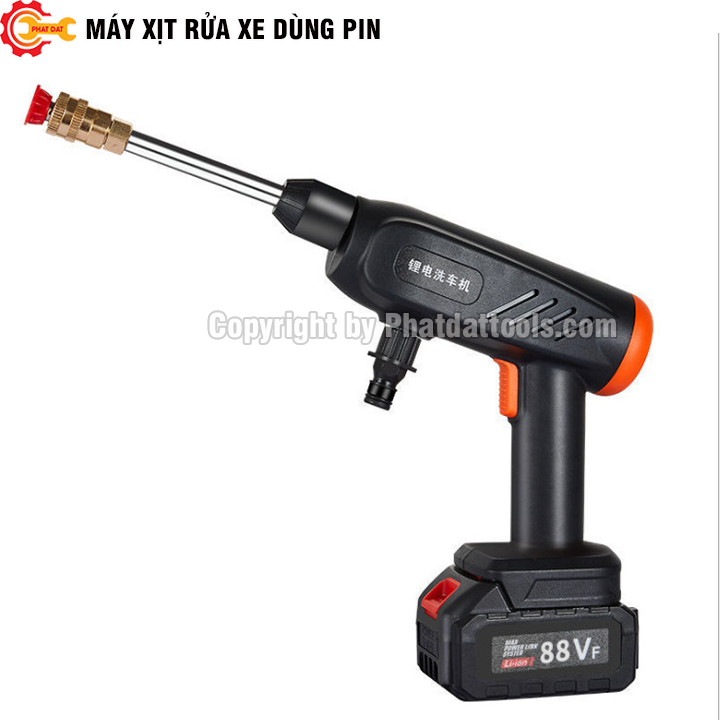 Máy rửa xe chạy pin