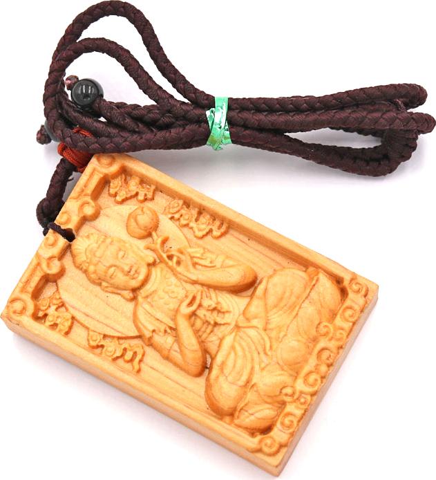 Vòng cổ mặt phật - gỗ hoàng đàn - Đại thế chí bồ tát MG18 - tuổi Ngọ