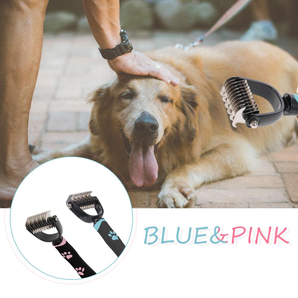 Lược chải lông hai mặt cho thú cưng bằng nhựa có độ bền cao