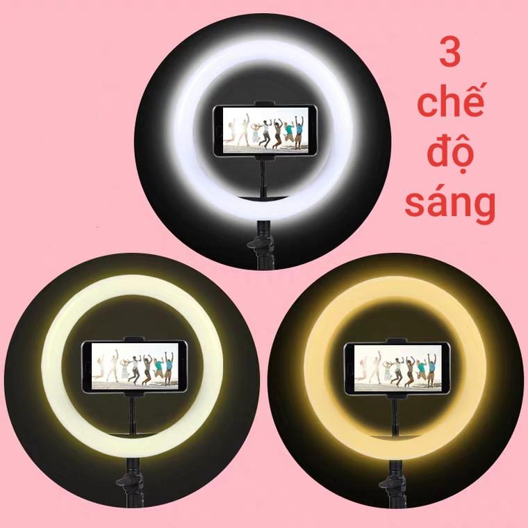 Bộ Đèn Size 20, 26, 32, 33, 35 tốt, 45 3 đầu kẹp ,54cm 3 đầu kẹp có điều kiển hỗ trợ Livestream - trang điểm - chụp ảnh