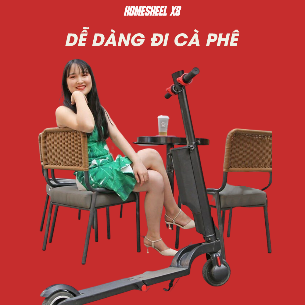 Xe điện thể thao gấp gọn Homesheel X6 phiên bản mới 2020 – hàng chính hãng