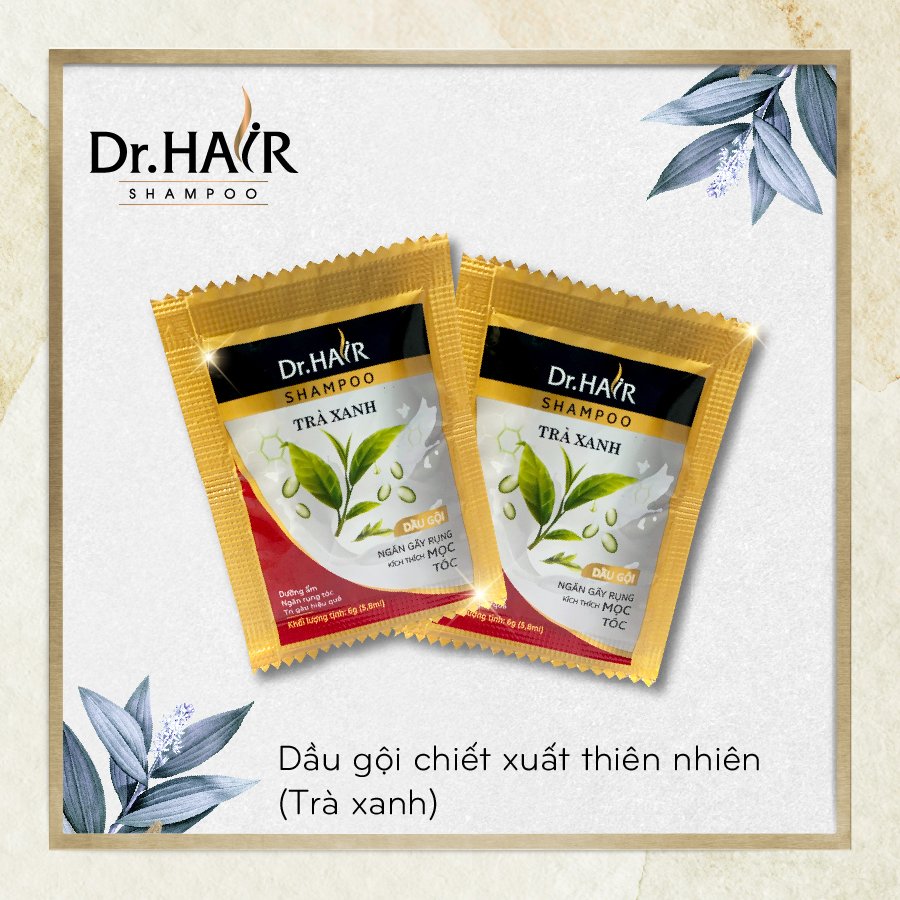 Dầu Gội Dây 6g/Gói Hương Trà Xanh Chăm Sóc Tóc Dr.Hair