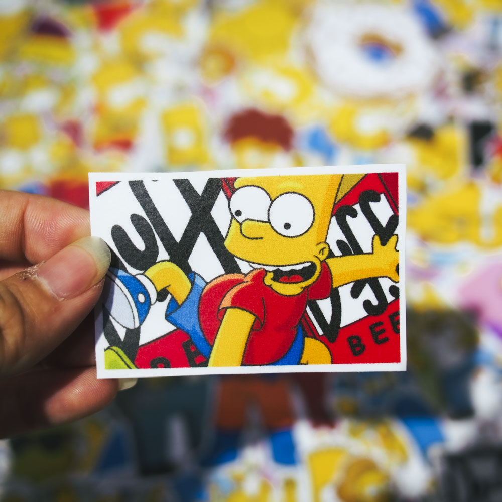 Set 100 sticker hình dán - The Simpsons