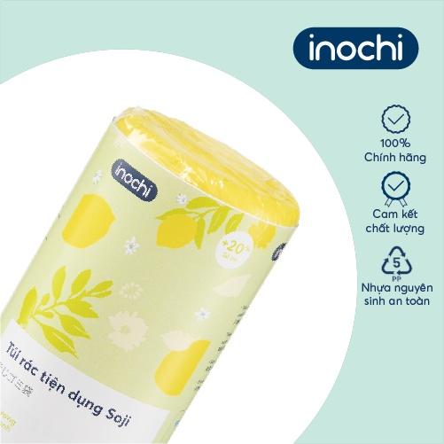 Túi rác tiện dụng inochi -  Soji 25L x 28 túi (Size M) Hương Chanh có quai cầm