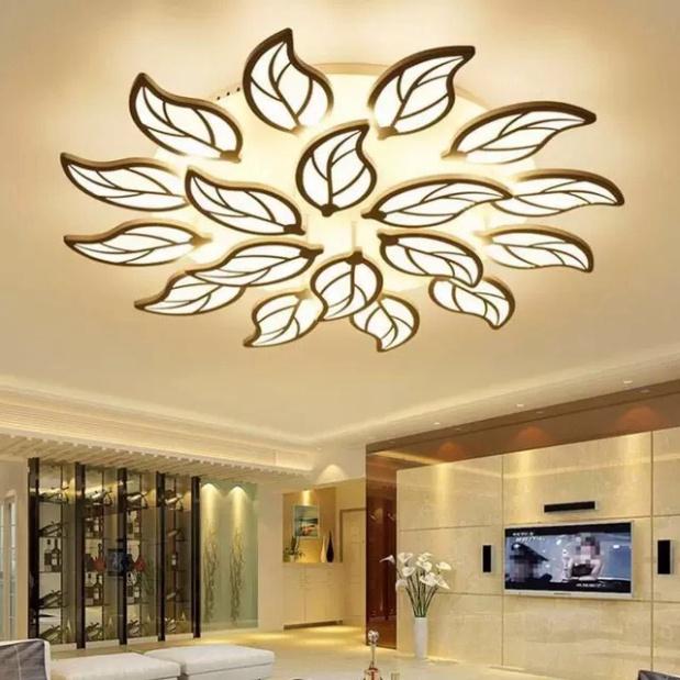 Đèn LED Mâm Ốp Trần MN017 , Đèn tô điểm phòng tiếp khách - 3 cơ chế Sáng DT