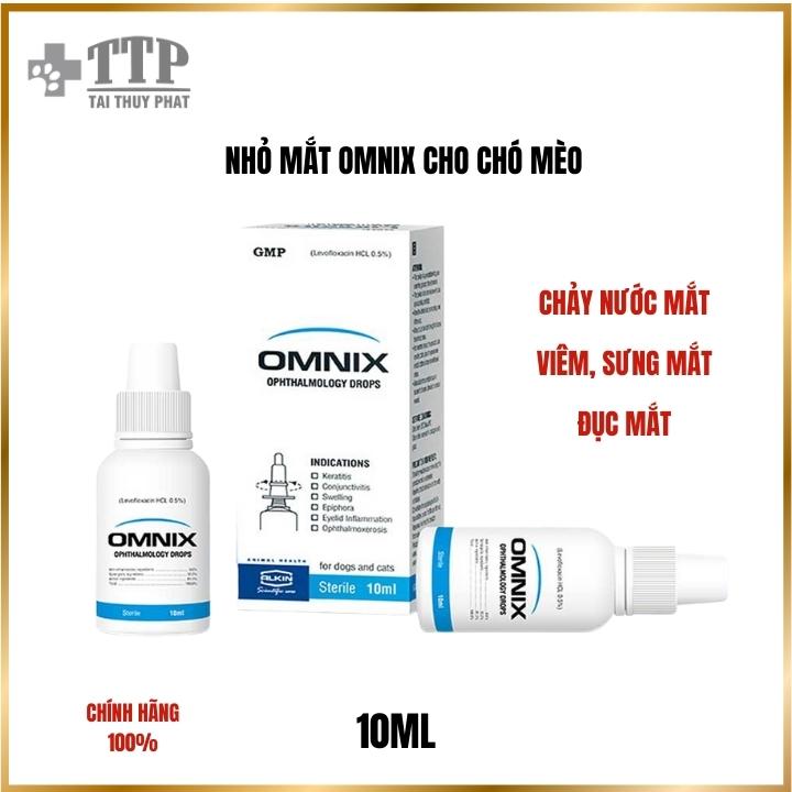 Nhỏ mắt chó mèo OMNIX 10ML - Pet Tài Thủy Phát - T012