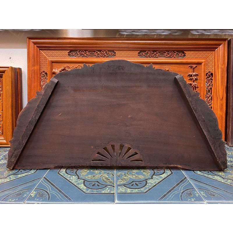 Tranh quạt gỗ phu thê gỗ hương kích thích 50*100cm,ván liền khối dày 4cm
