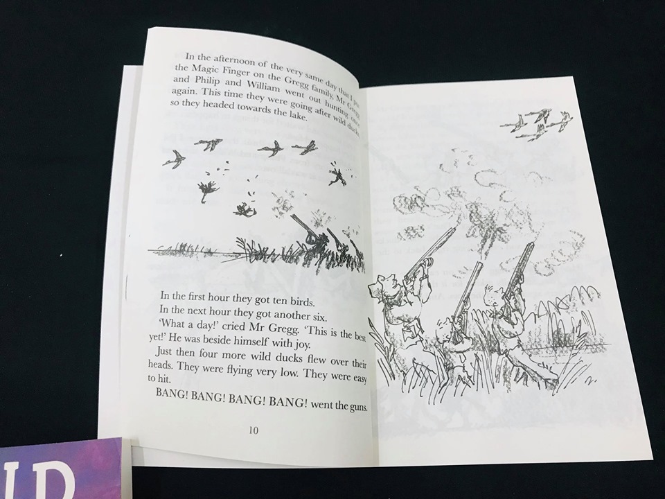 Tặng bộ roald dahl 16c in giấy chống lóa