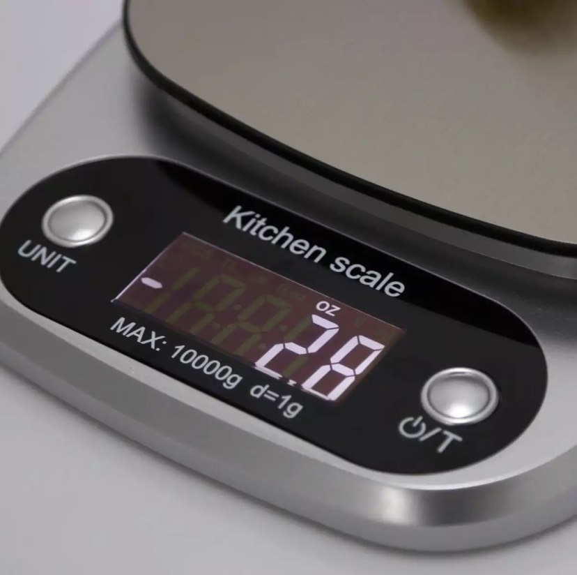 Cân tiểu ly điện tử Kitchen Scale 3kg/0.1g - 10kg/1g Chức năng định lượng thực phẩm siêu chuẩn