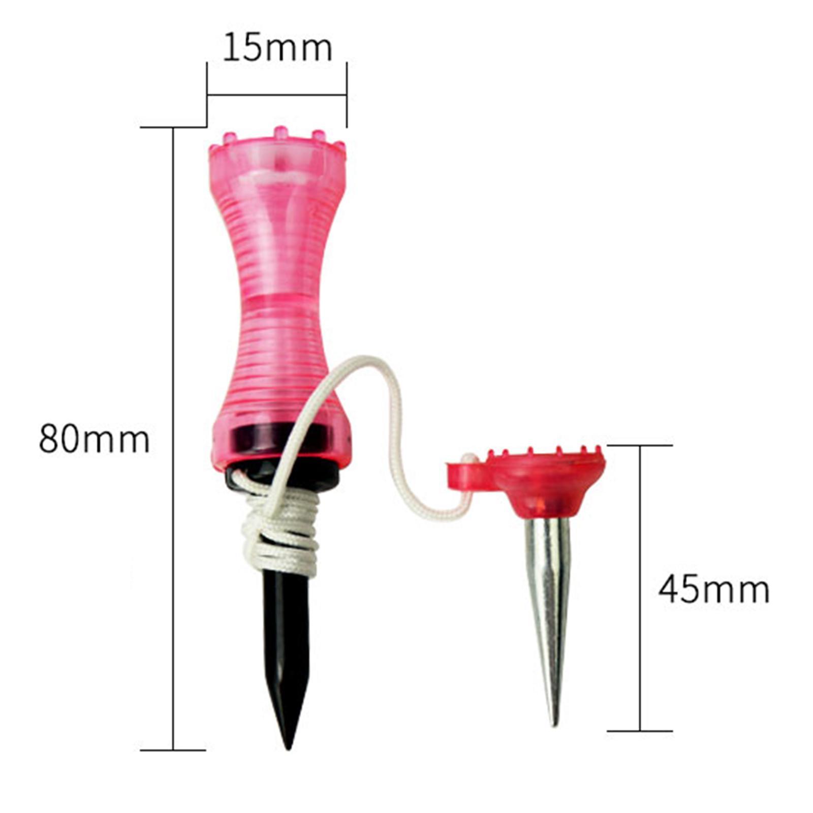 2-5pack 3.2inch Golf Tees Ball Holder Practicing Unbreakable Plastic pink