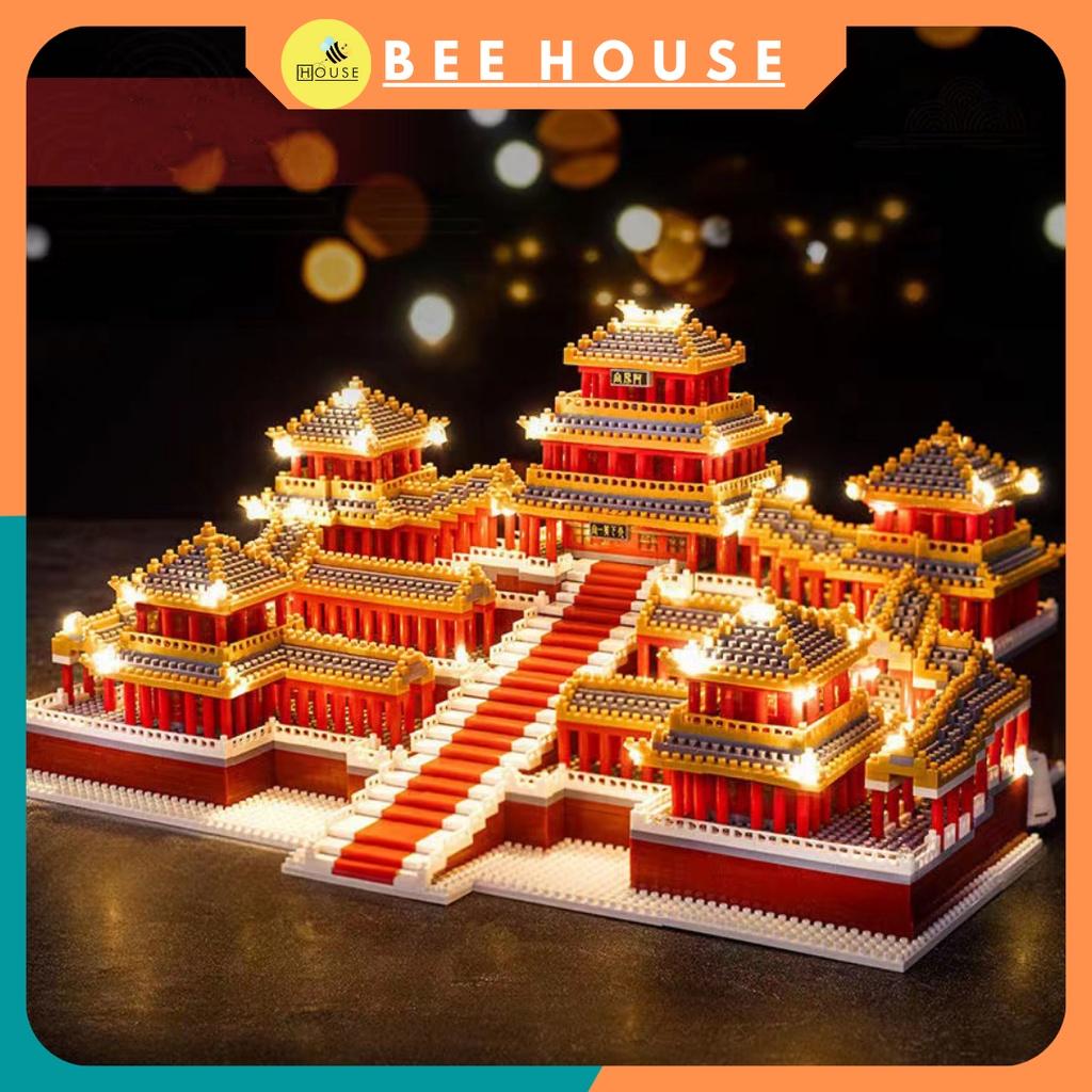 Mô hình kiến trúc kỳ quan thế giới Cung A Phòng decor cung afang đồ chơi lắp ghép cung điện lâu đài xếp hình taj mahal