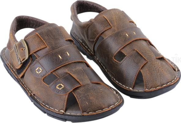 Giày Sandal Nam Da Bò Cao Cấp SUNPOLO SUSDA20N - Nâu (Size