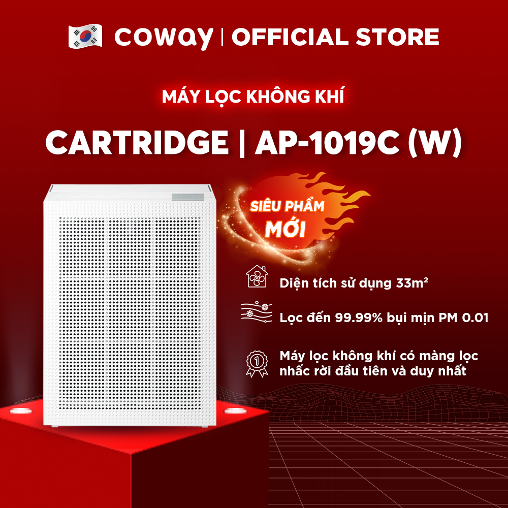 Máy lọc không khí Coway Cartridge (W) AP-1019C (W) - Hàng chính hãng