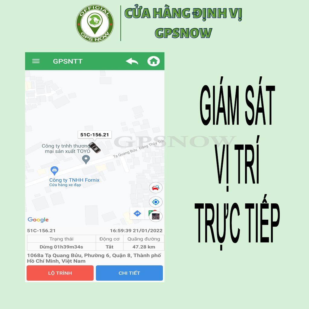 Định Vị Xe Máy Ô tô A8 Plus (Loại Tốt) - Phần Mềm Tiếng Việt GPSNTT