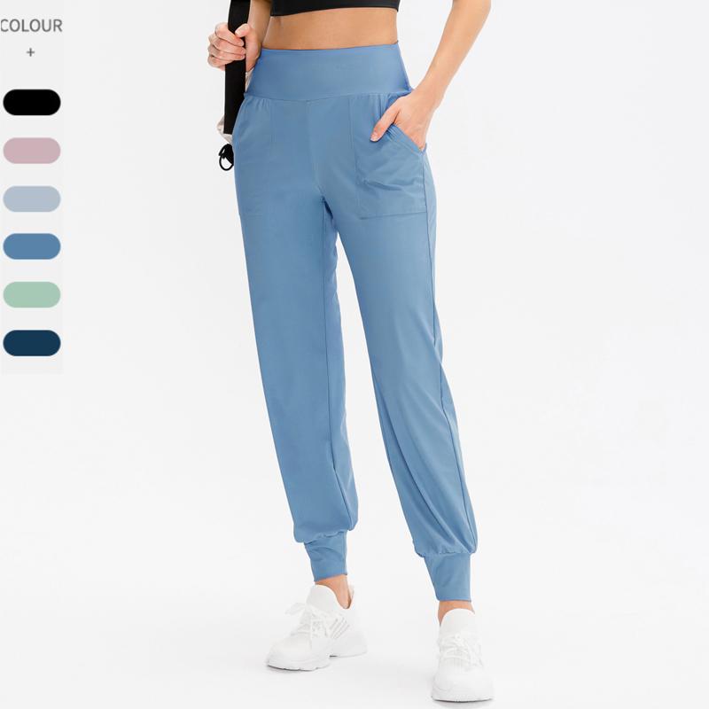 Lưng Cao, Dài Thấm Hút Mồ Hôi Cho Đường Chạy Quần Tập Luyện Thon Gọn Quần Jogger Quần Tập Yoga Quần Âu