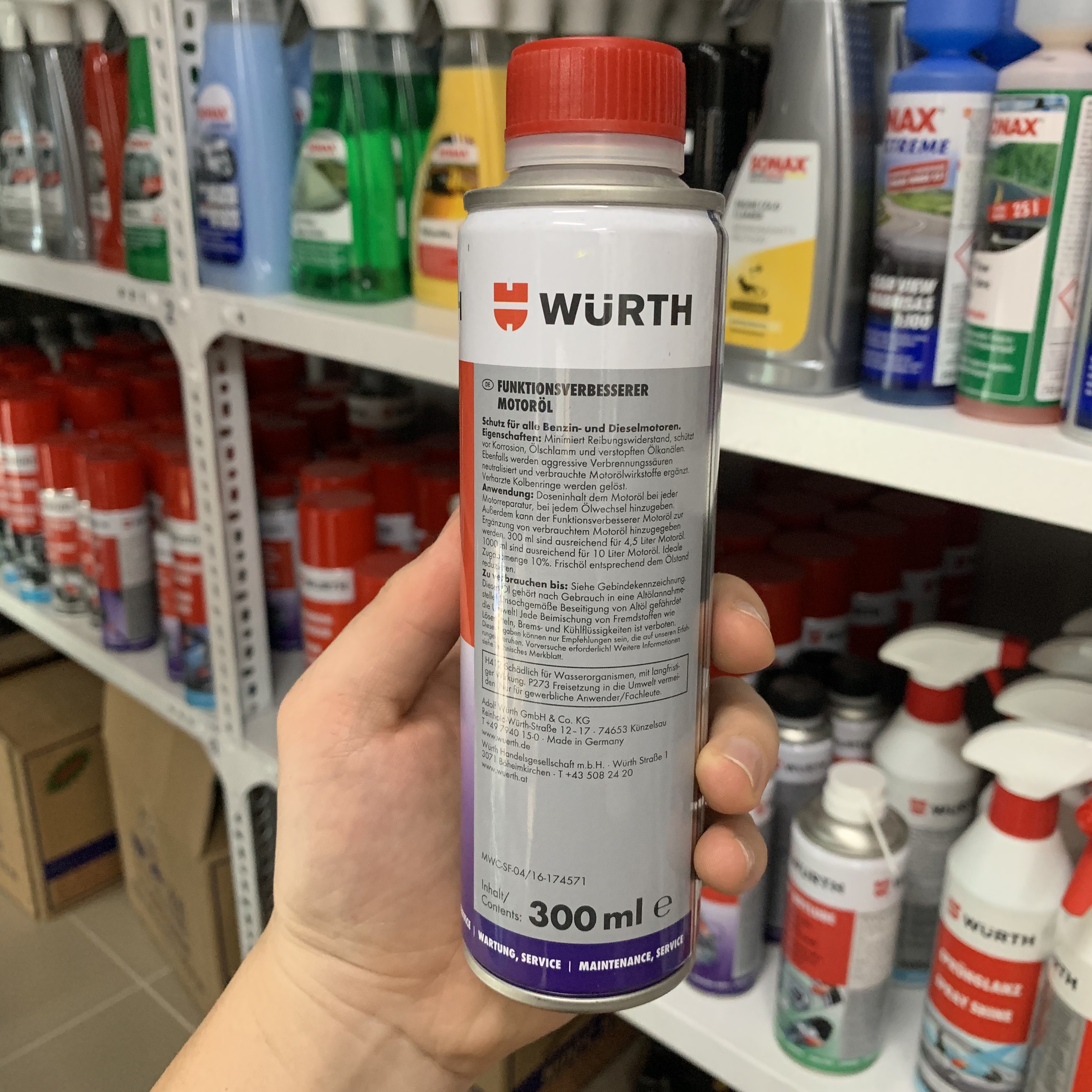 Phụ gia dầu nhớt Wurth Engine Oil Treatment 300ml 5861300300