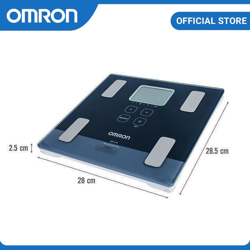 Cân Đo Lượng Mỡ Cơ Thể Điện Tử Cao Cấp Omron HBF-224