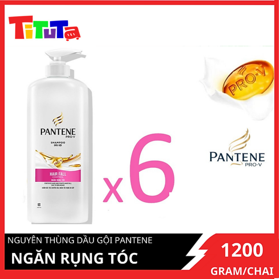 [Giá sỉ] Nguyên thùng Dầu gội Pantene Ngăn rụng tóc 1200mlx6